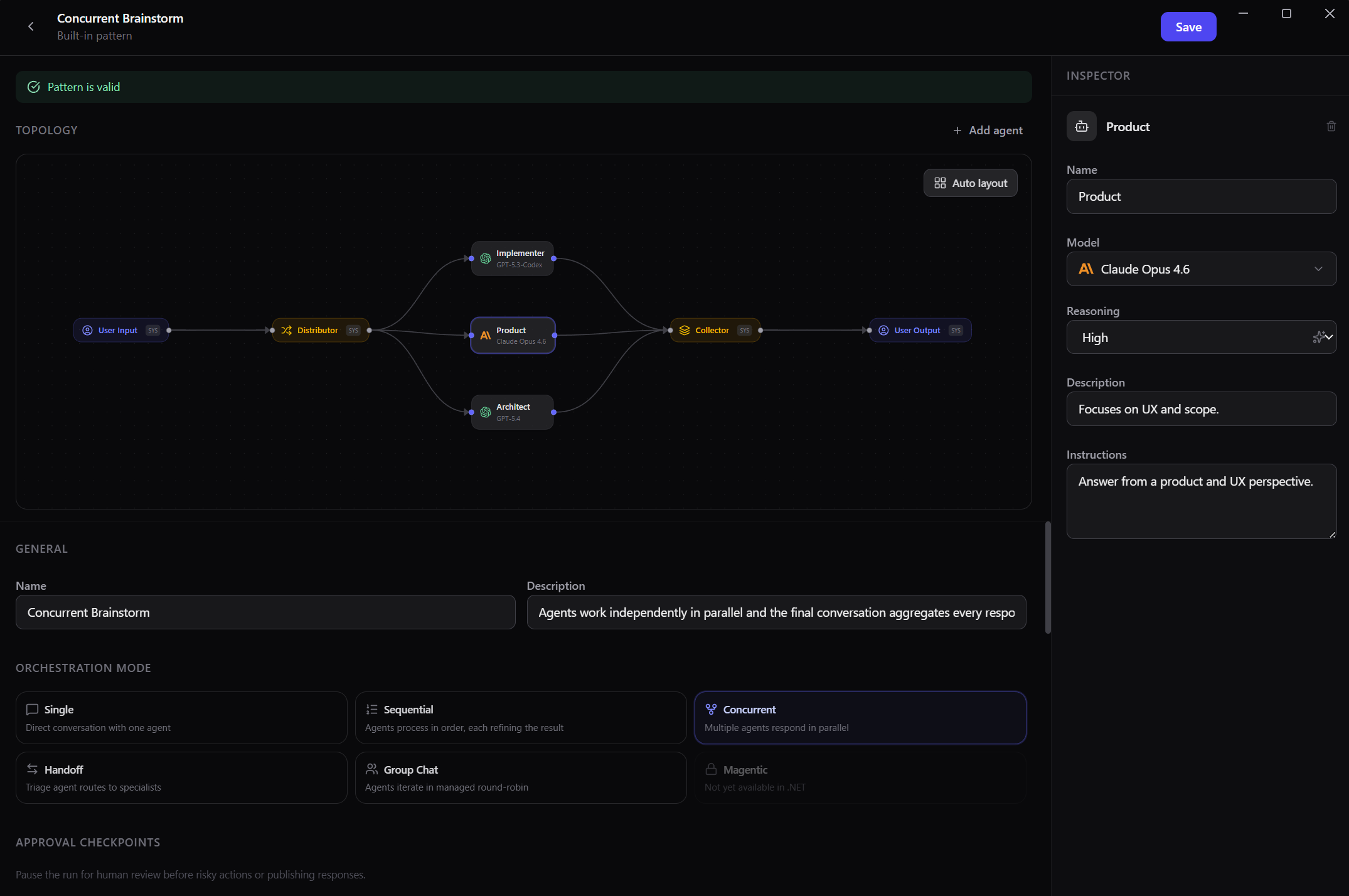 Aryx workspace showing the app interface for agent-driven work across real projects